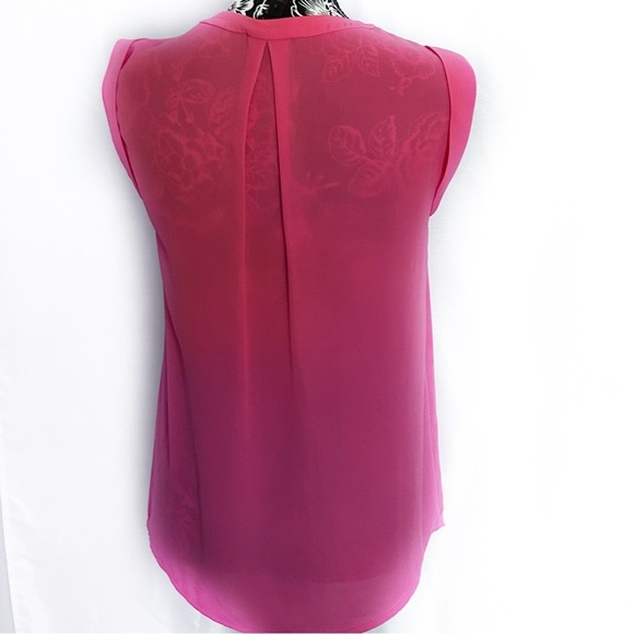 J. Crew Womens Top Sleeveless Deep Plunge Pullover Blouse Size 2 Pink-Fuchsia - Picture 5 of 10